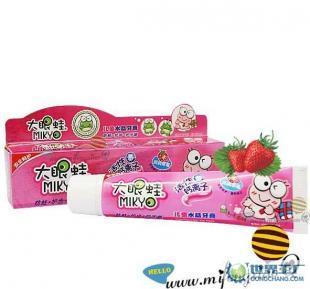 兒童護理專家大眼蛙水晶牙膏 潤潤草莓味，可愛寶的健康選擇